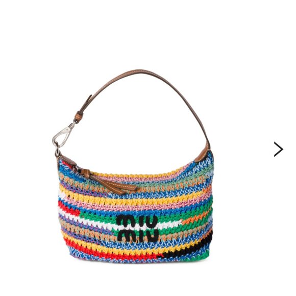 Miu Miu Handbags - NWT Miu Miu Multicolor Crochet Shoulder Bag
